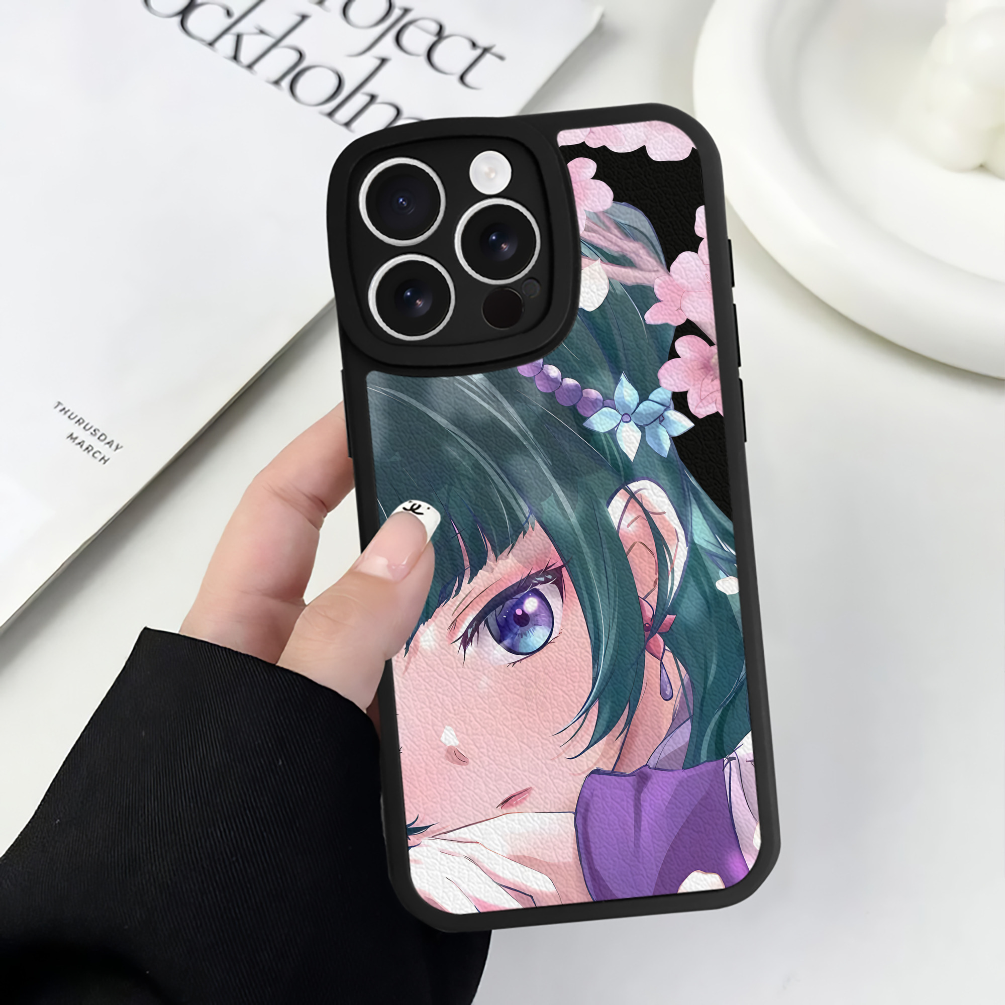 （画像用） 薬屋のひとりごと The Apothecary Diaries 【iPhone 16シリーズ対応】シリコンスマホケース（レザー調） 材質：シリコン